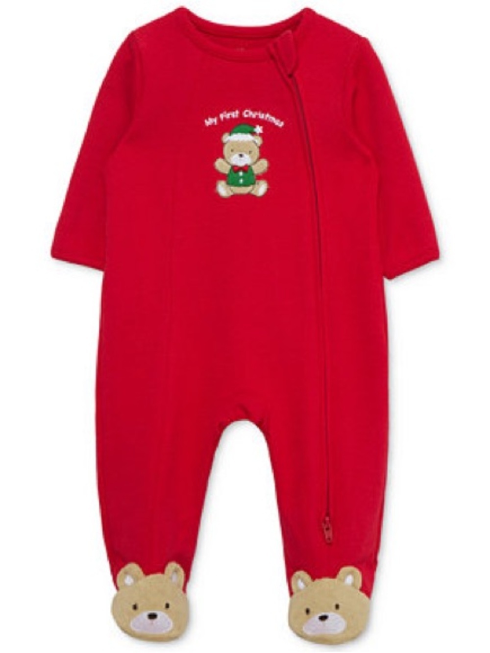 Little Me • NWT 'My First Christmas' Baby One-Piece Footed Sleeper